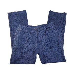 Blue Leopard Pants - Etsy