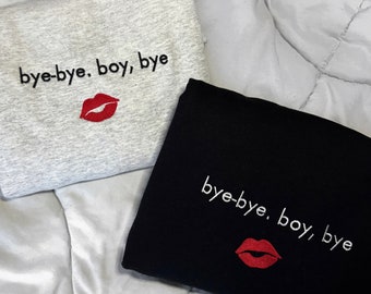 Ariana Grande Eternal Sunshine Bye Embroidered Sweatshirt | Embroidered Sweatshirt | Embroidered Crewneck | Embroidered Ariana Grande