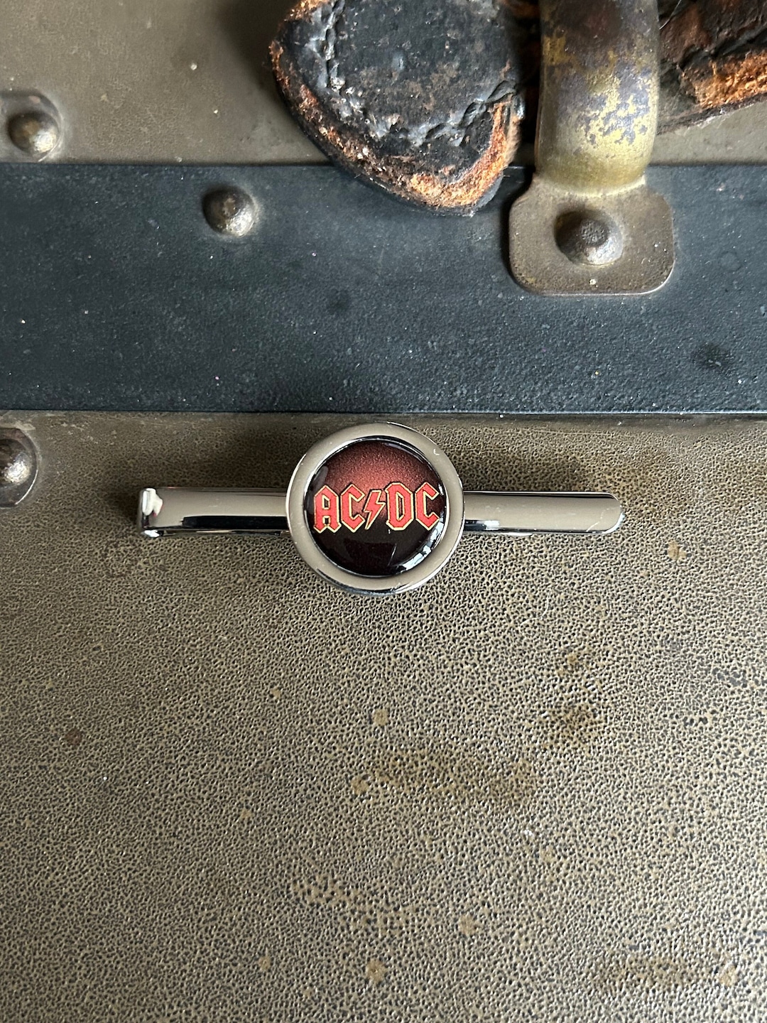 Vintage 1980's Never Used AC/DC Tie Clip ~ ACDC Lightening Bolt Tie ...