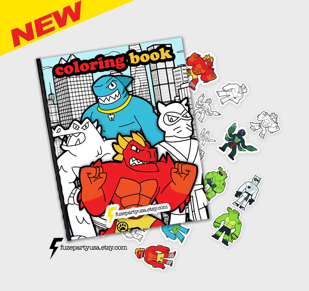 Goo Jit Zu Coloring Book Amazing Coloring Book & Color Your on Stickers