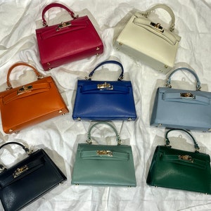 Handgefertigte italienische Ledertaschen für Damen / Tragetasche und elegante Tasche aus Florenz, hergestellt in Italien, braune Ledertasche