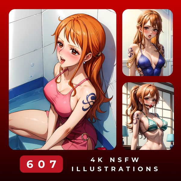NSFW EXTRA | Waifu - 004 | 607x NSFW Anime Illustrations | Mature Anime Illustrations | Eros Unleashed Collection