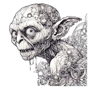 Ensemble d&#39;images PNG Gollum + fichier source vectoriel