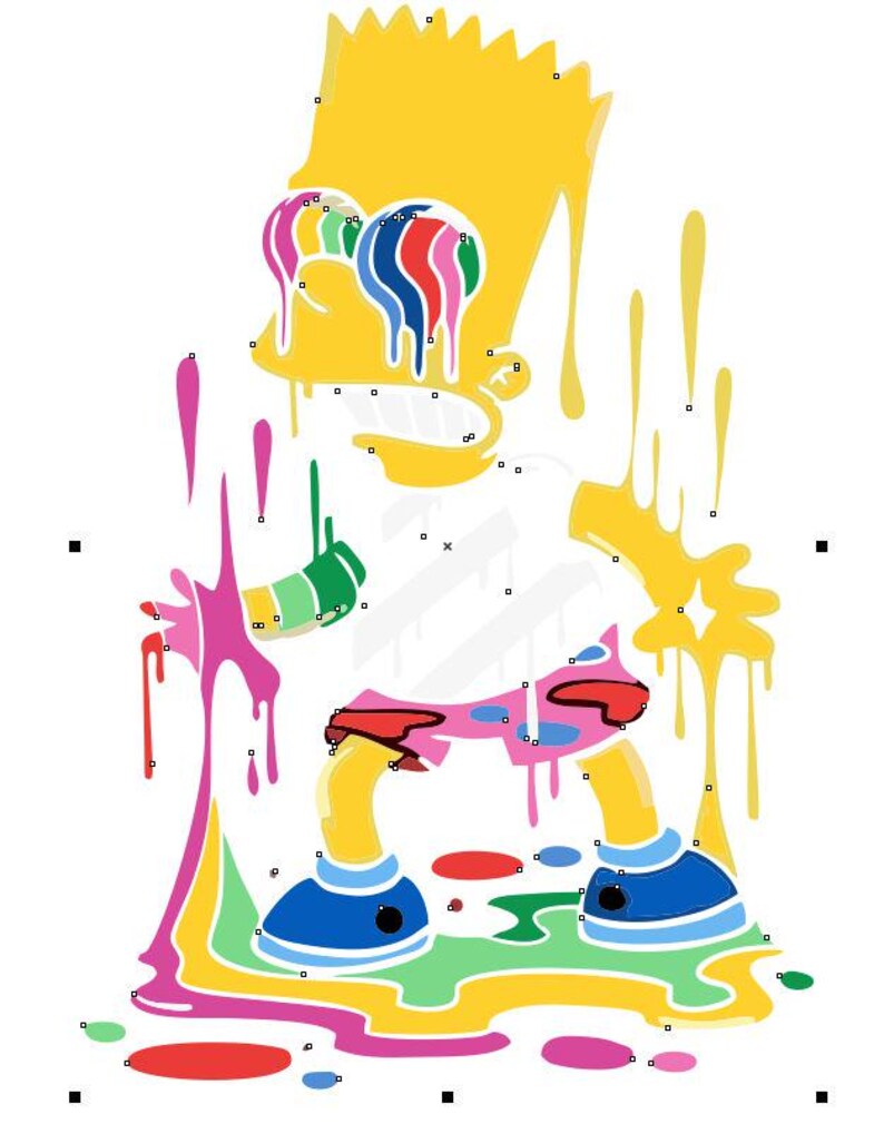 Bundle of Simpsons PNG Image + Vector Source File - Etsy