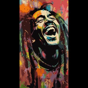 Bundle von Bob Marley Porträt PNG Bild + Vektorquelldatei