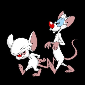 Bundle of Pinky and the Brain PNG image + vector source file