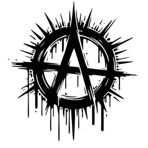 Bundle of Anarchy symbol PNG image + vector source file