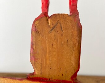 ヴィンテージ 1937年 西海岸トーテムポール、シンボルサイン入り、多色