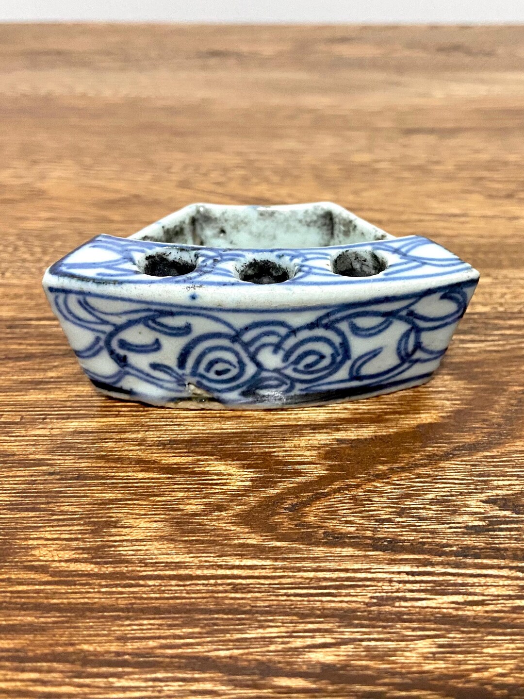 Blue & White Porcelain Calligraphy Brush Pot Horse Design Blue & White Porcelain Calligraphy Brush Pot Horse Design