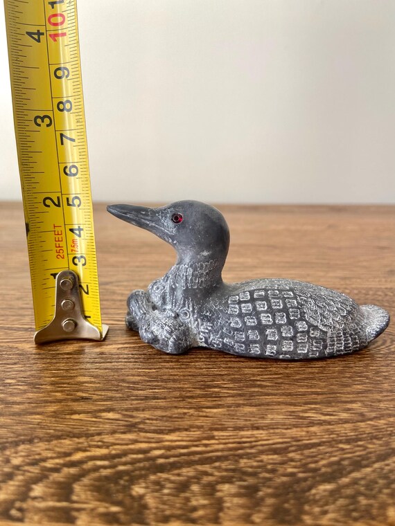 ヴィンテージウルフオリジナルソープストーンアビ彫刻、カナダで手彫り