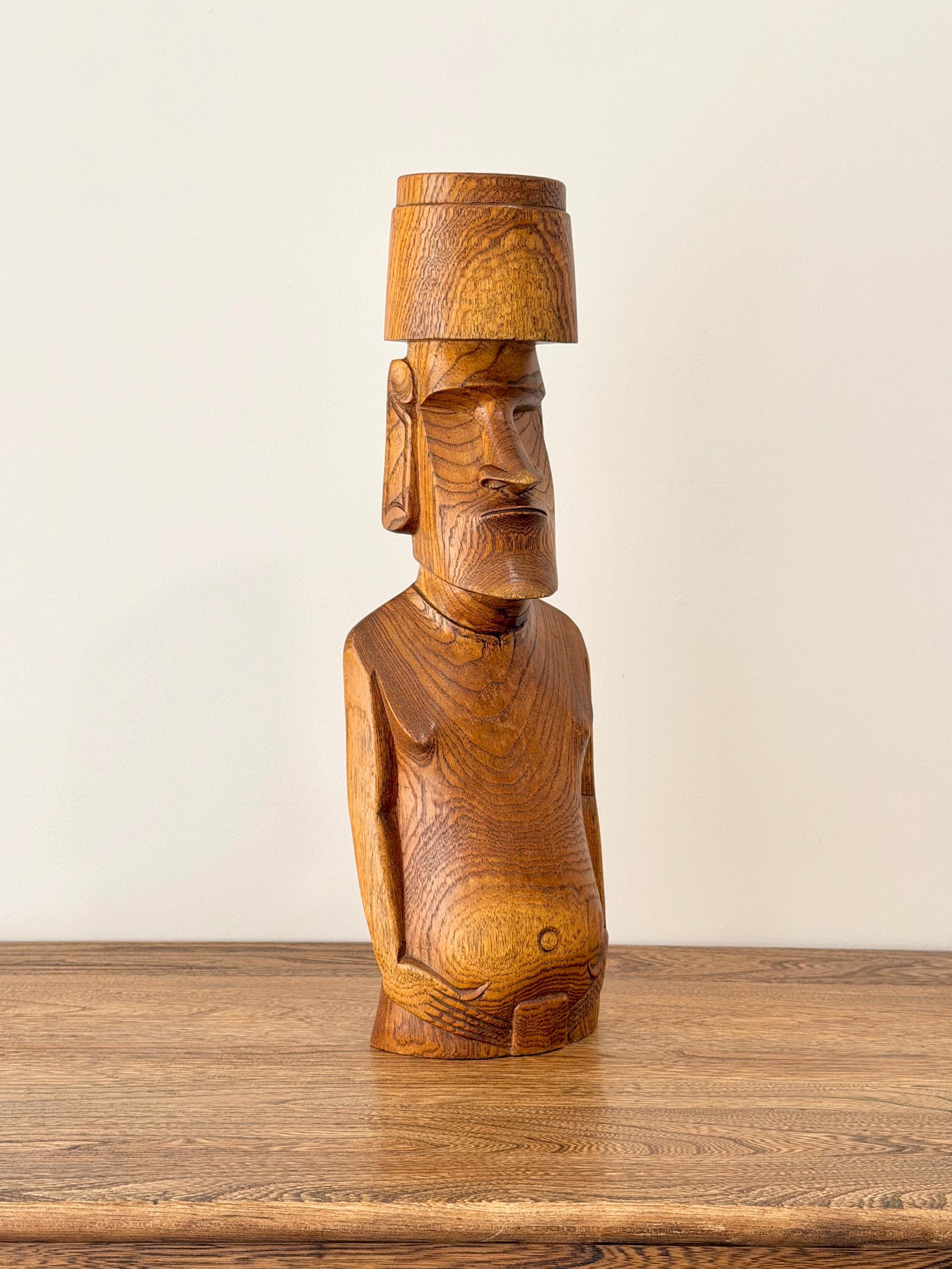 Moai wood carving - Etsy 日本