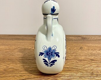 1931年製ヴィンテージ デルフトブルー オランダ陶器ボトル、コルク栓