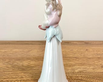 Vintage Lladro Bell Figurine 6416 Fairy Girl on Pedestal, It's a
