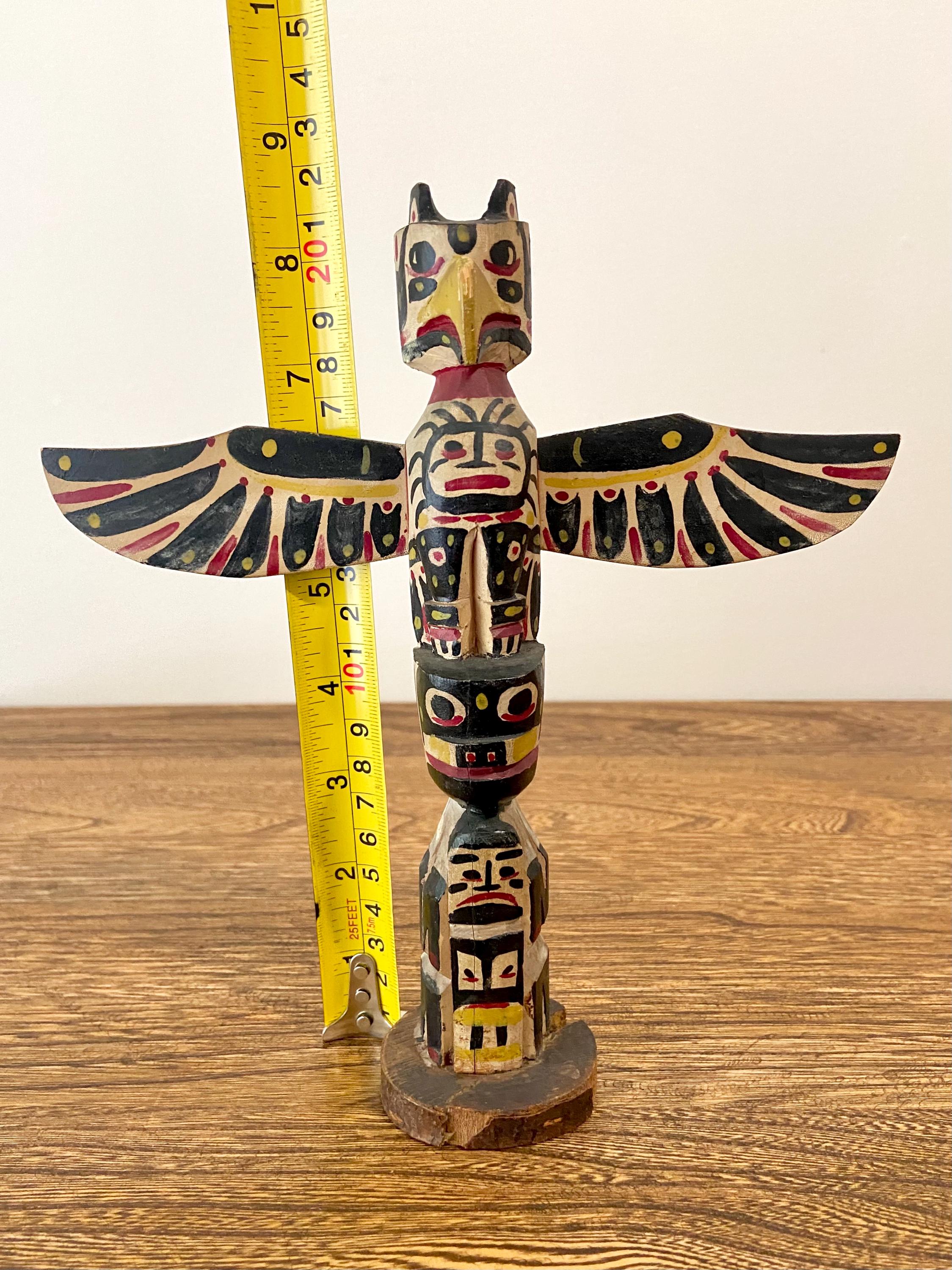 Vintage 1930's Totem Pole by Chief Mathias Joe, Squamish Nation