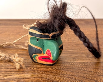 Rare 1970s Kwakiutl NW Coast Native American Mask Ozzie Matilpi