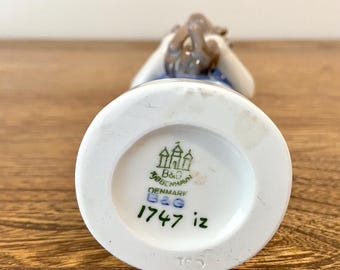 ヴィンテージ B&G ロイヤルコペンハーゲン 子犬を抱く少年 磁器