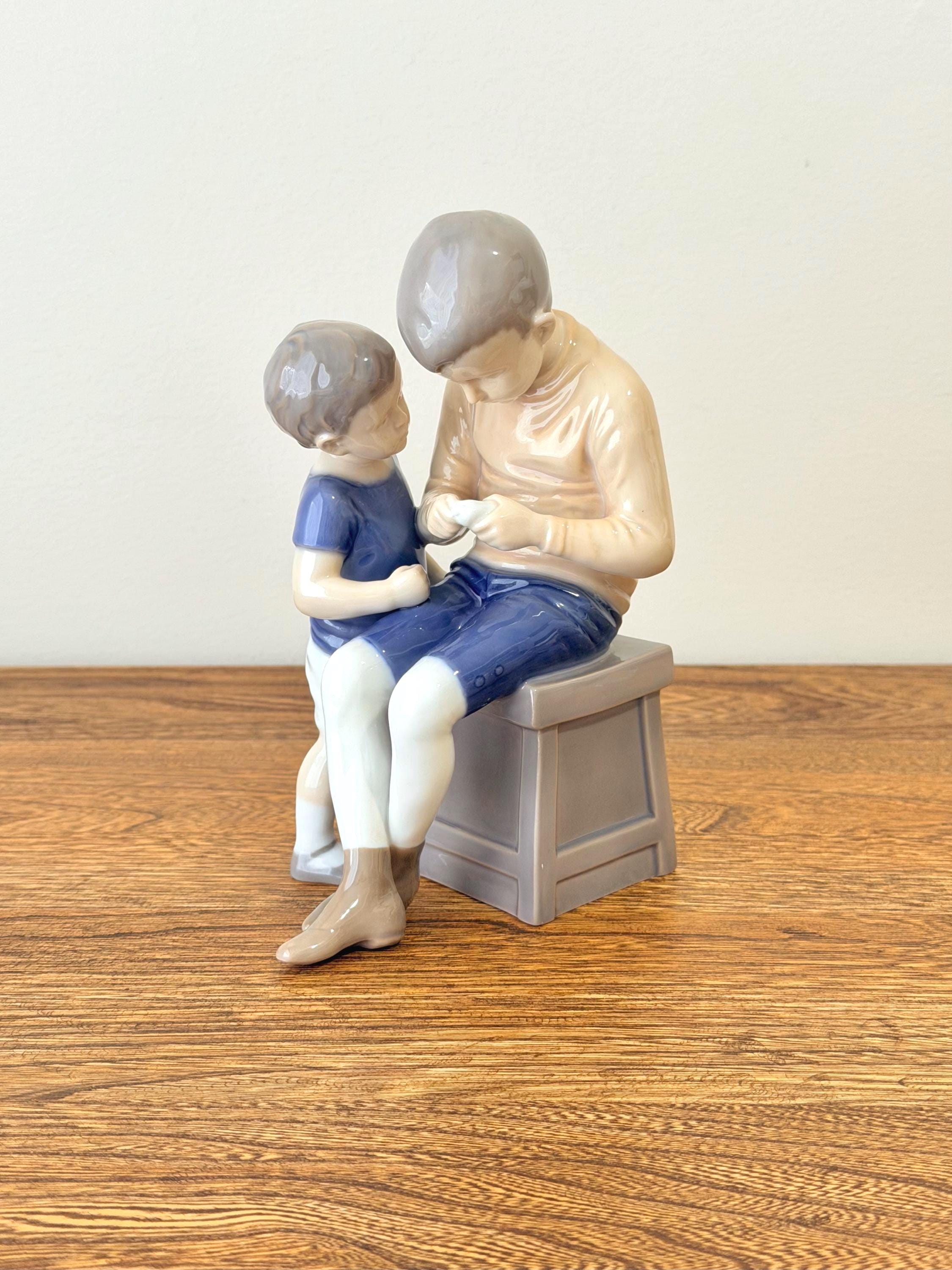 トムとウィリー　＃1648　★B＆G（ロイヤルコペンハーゲン）デンマーク　Vtg Vintage Bing and Grondahl Tom and Willy Figurine #1648, Denmark
