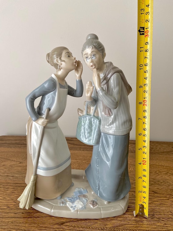 Rare Large Lladro Porcelain Figurine the Gossips (model