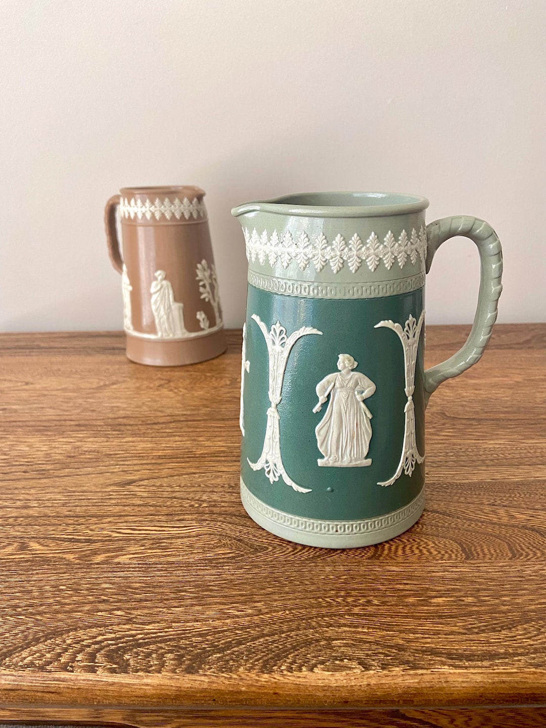 アンティーク ジェームズ・ダドソン イングランド オリーブ＆セージ