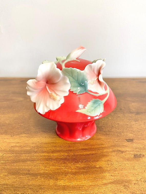 FRANZ 赤い花瓶 陶器 花の装飾 FRANZ 赤い花瓶 陶器 花の装飾 【公式通販】