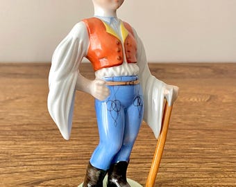 ヘレンド ハンガリー 斧を持った旅人の少年 置物 5569、ヴィンテージ