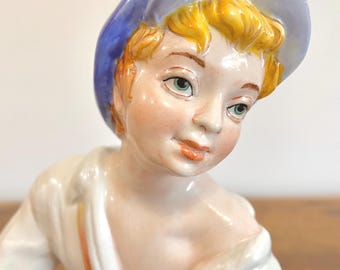 【希少】SUREDA スペイン製 磁器 水差しを持つ少年 ヴィンテージ（応相談） 希少なヴィンテージ スレダ フィギュア - スペイン製磁器製 水差しを