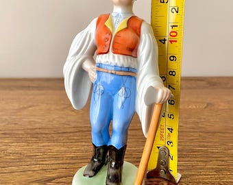 ヘレンド ハンガリー 斧を持った旅人の少年 置物 5569、ヴィンテージ