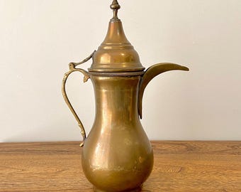 ヴィンテージ真鍮製ダラーコーヒーポット：トルコ・オスマン帝国