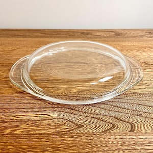 Vintage PYREX 683C D-29 Glass Lid, From 1 1/2 Quart Casserole Dish, Replacement Glass  Retro Kitchen Bakeware, 7.5&quot; Rim, 9.25&quot; with Handles