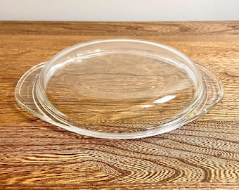 Vintage PYREX 683C D-29 Glass Lid, From 1 1/2 Quart Casserole Dish, Replacement Glass  Retro Kitchen Bakeware, 7.5" Rim, 9.25" with Handles