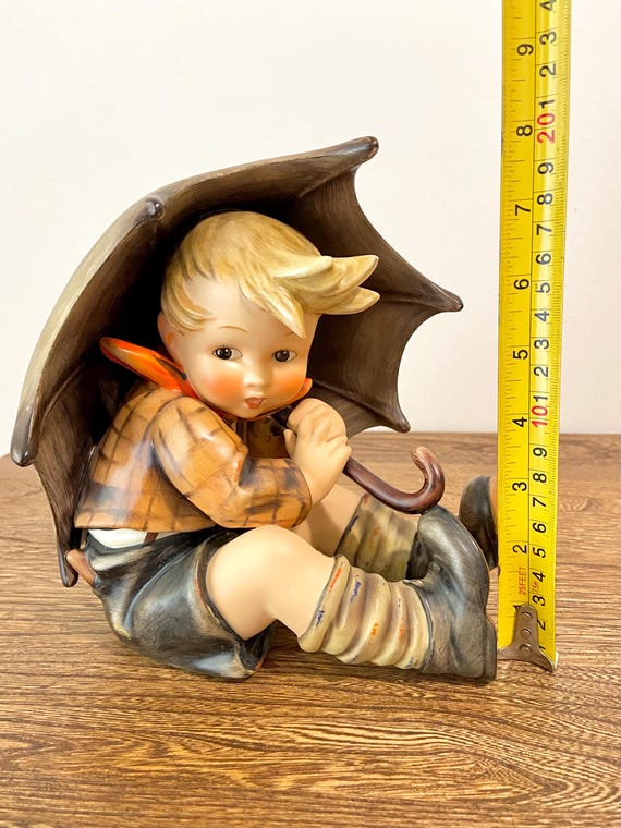 Rare Large Hummel Umbrella Boy Figurine 8