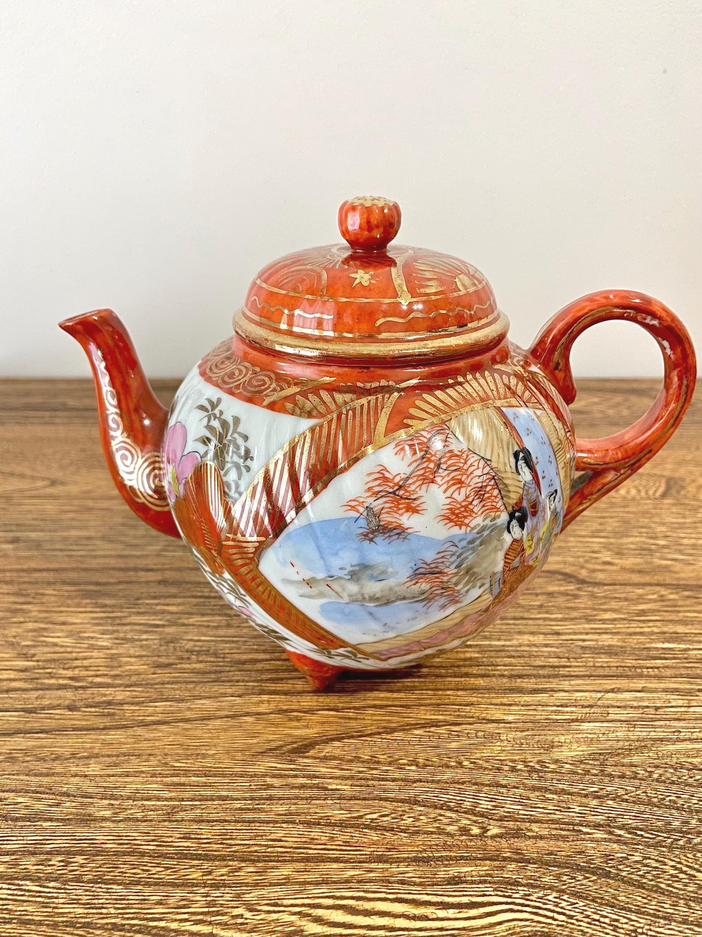 大正〜昭和初期 輸出向 九谷焼 ティーポット シュガーポット ミルク