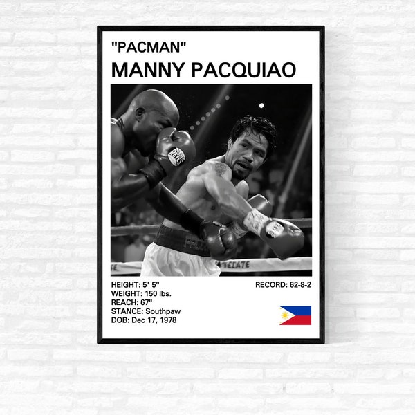 Manny Pacquiao Poster, Manny Pacquiao Pint, Boxing Posters, Boxing Prints