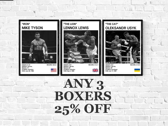 ☺︎ Boxing Posters 25% off Deal! Boxing Prints, Boxing Poster