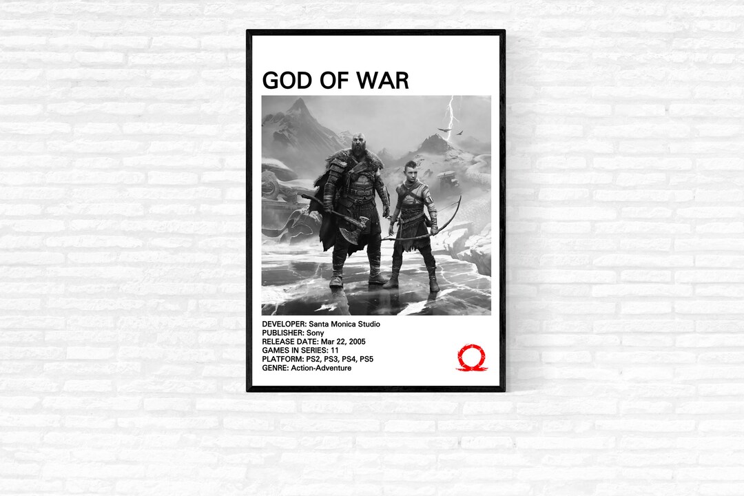 God of War Poster, God of War Print, Gaming Poster, Gaming Artwork ...