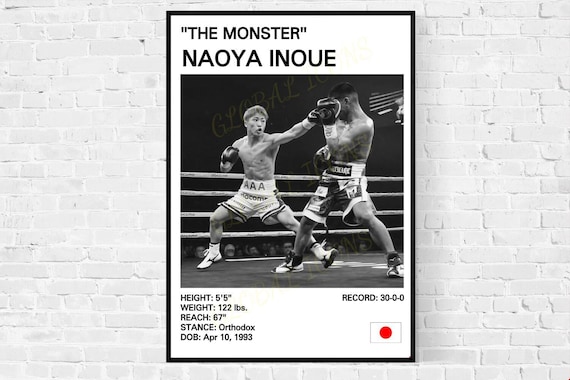 Naoya Inoue Poster, Naoya Inoue Pint, Boxing Posters, Boxing