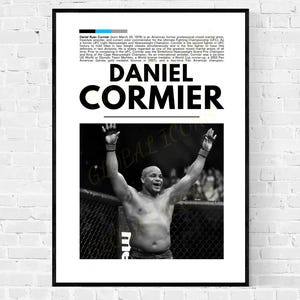 Daniel Cormier Print, Daniel Cormier Print, Daniel Cormier Poster, Mixed Martial Arts