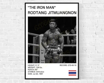 Rodtang &quot;The Iron Man&quot; Muay Thai Poster Print