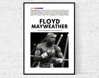 フロイド・メイウェザー・ジュニアのサイン入り8x10ボクサー