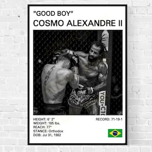 Cosmo Alexandre Muay Thai Poster: Fan Art Print - Etsy