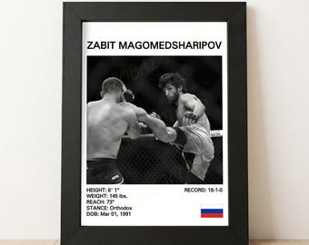 Zabit Magomedsharipov MMA Poster: Global Icons Print