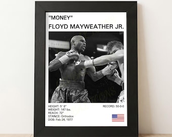 Affiche Floyd Mayweather, impression Floyd Money Mayweather, affiches de boxe