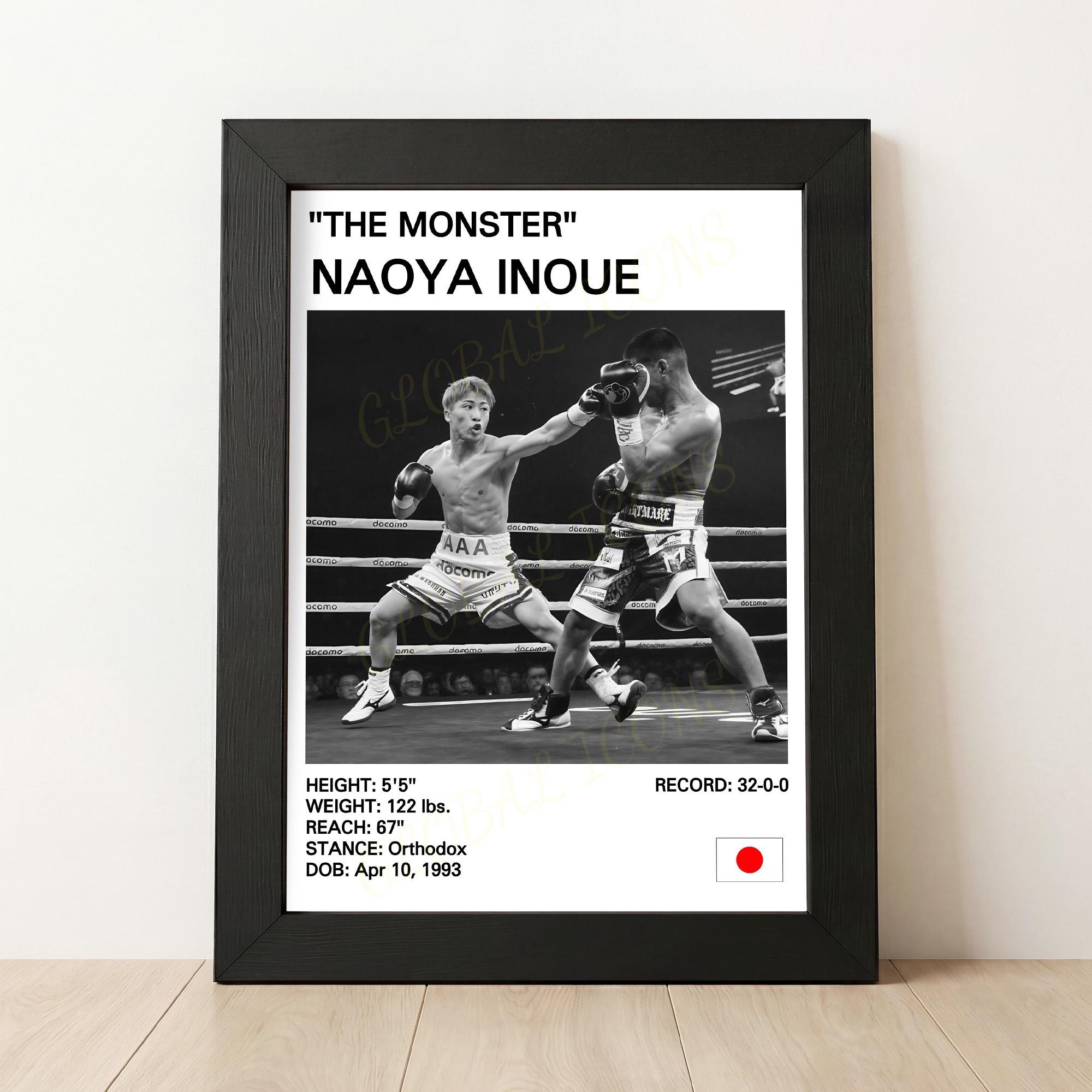 Naoya Inoue Poster, Naoya Inoue Pint, Boxing Posters, Boxing