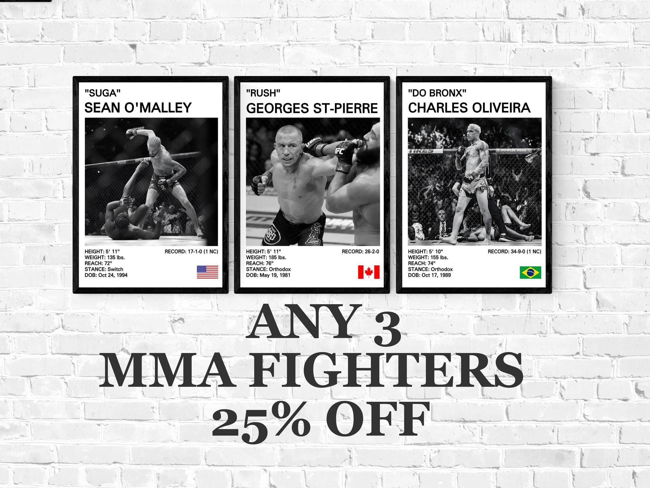 MMA Posters 25% Off Deal! MMA Prints, Mixed Martial Arts