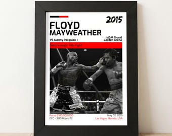 CHAVEZ Vs De La HOYA Fight Poster Laminated Print - Etsy