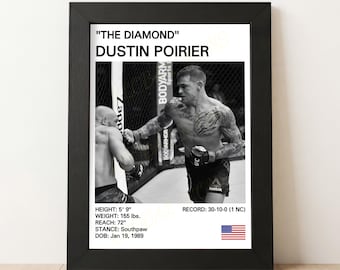 Póster de MMA de Dustin Poirier "El Diamante"