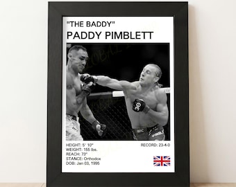 Paddy Pimblett MMA Poster: "The Baddy" Art Print