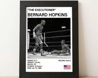 オスカーデラホーヤ バーナードホプキンス ポスター ボクシング デ・ラ・ホーヤ対バーナード・ホプキンスの試合ポスターラミネート