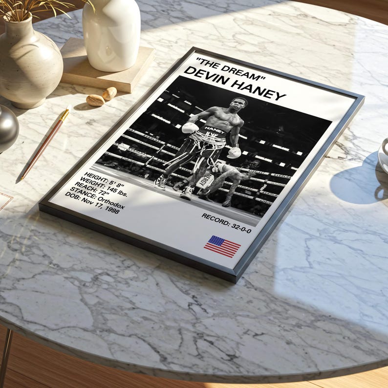 Devin Haney Boxing Poster: the Dream, Global Icon Art Print - Etsy