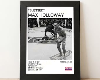 Max Holloway-poster: MMA Global Icon Art Print